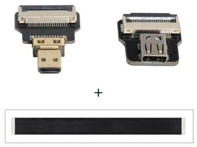 Alt view image 5 of 6 - CYFPV Micro HDMI Male to Female Extension FPC Flat Cable 1080P for FPV HDTV Multicopter Aerial Photography 0.5M