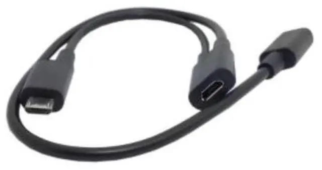 Alt view image 2 of 7 - Micro USB 1 to 2 Y Splitter Cable,Micro USB 1 to 2 Charging Extension Cable Supports Charging Two Devices at The Same Time