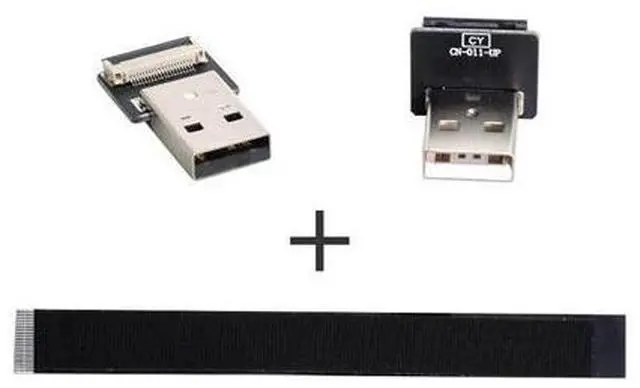 Alt view image 4 of 7 - USB 2.0 Flat Cable USB 2.0 Male to Male 90 Degree UP Angled Ribbon Flex Extension Cable Adapter 2.0M