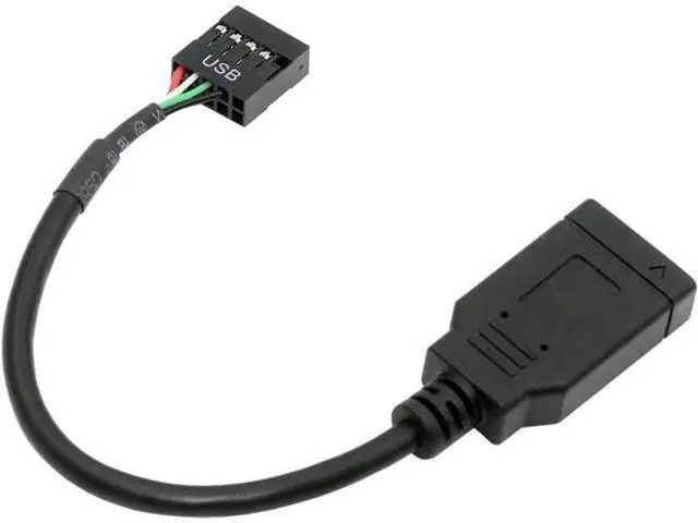 Main image of USB 2.0 9Pin Male to USB 3.1 Type E Key-A Female Front Panel Socket to 9Pin Mainboard Header Extension Cable 0.49FT