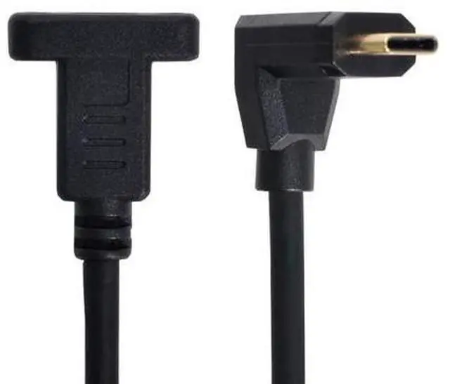 Alt view image 7 of 7 - 90 Degree Up & Down Angled USB-C USB 3.1 Type C Male to Female Extension Data Cable 30cm