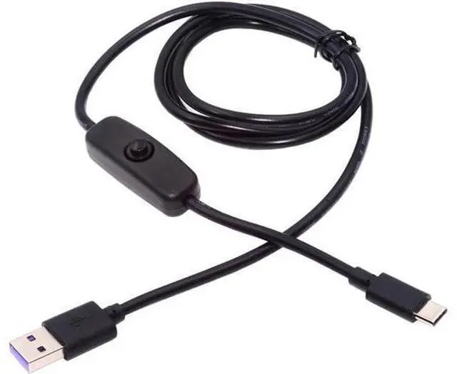 Main image of Type-C USB2.0 to Type-A Cable with On Off Power Switch Button USB-C for DC 5V Desk Lamp Fan Camera