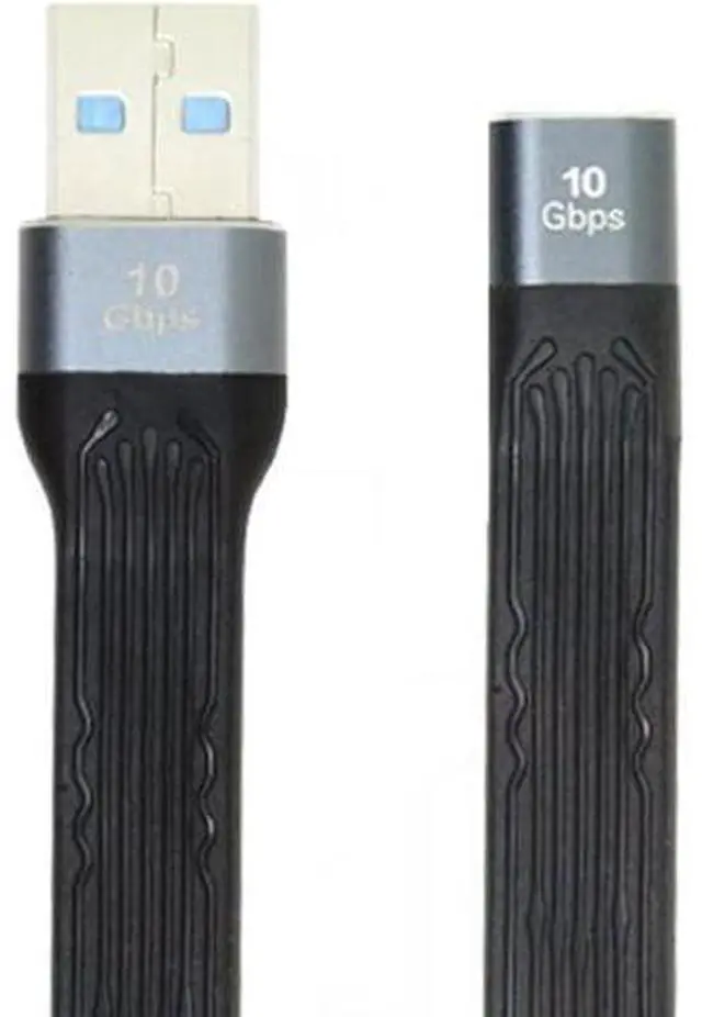 Main image of 10Gbps USB 3.1 Type C Female to USB3.0 Type A Male Flat Slim FPC Data Cable 13cm for Laptop & Phone