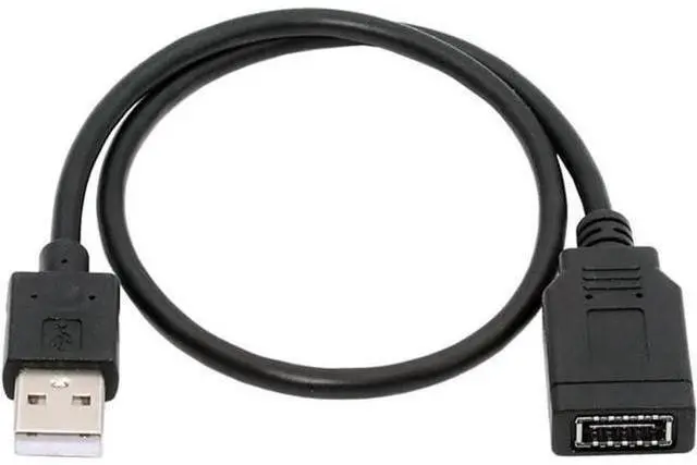 Main image of USB 2.0 Male to USB 3.1 Type E Key-A Female Front Panel Socket to USB Mainboard Header Extension Cable 1.31FT