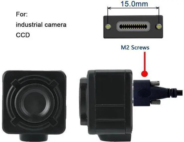Alt view image 3 of 7 - USB 3.1 Type-C Dual Screw Locking to Standard USB3.0 Data Cable 1.2m Panel Mount Type