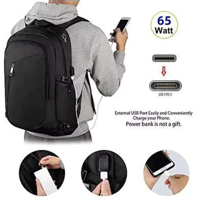 Alt view image 3 of 6 - USB-C 65W Type-C Male to Female Extension Cable for Backpack Charging Practical Convenient Outdoor Travel Camping External