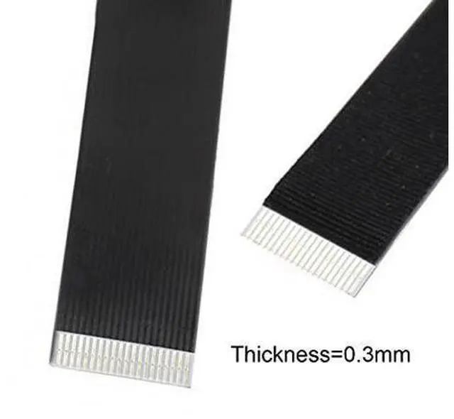 Alt view image 4 of 7 - Up Angled USB 2.0 Type-A Male to Micro USB 5Pin Male Data Flat Slim FPC Cable for FPV & Disk & Phone 100CM