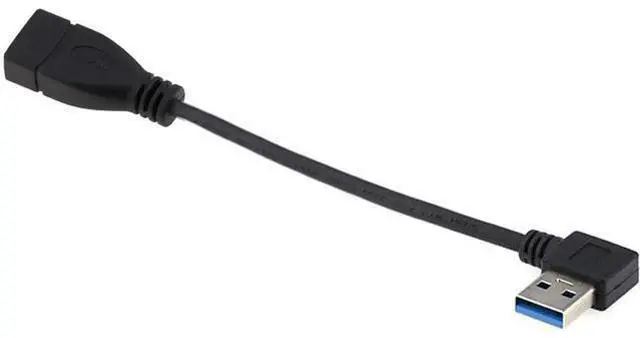 Alt view image 6 of 6 - USB 3.0 Extension Cable,USB 3.0 Type A Male Right Angle 90 Degree to Female Extension Data Cable