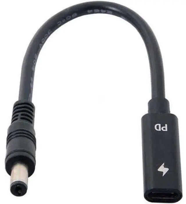 Main image of USB C to DC 20V 5.5x2.1mm PD 65W Charge Cable Type-C Female Input to DC Output for Laptop