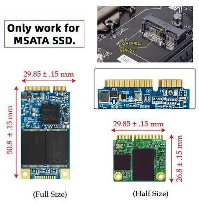 Alt view image 7 of 7 - Adapter USB 3.0 USB-C Type-C Type-A Dual Connector to MSATA SSD Docking External Cable Enclosure 5Gbps