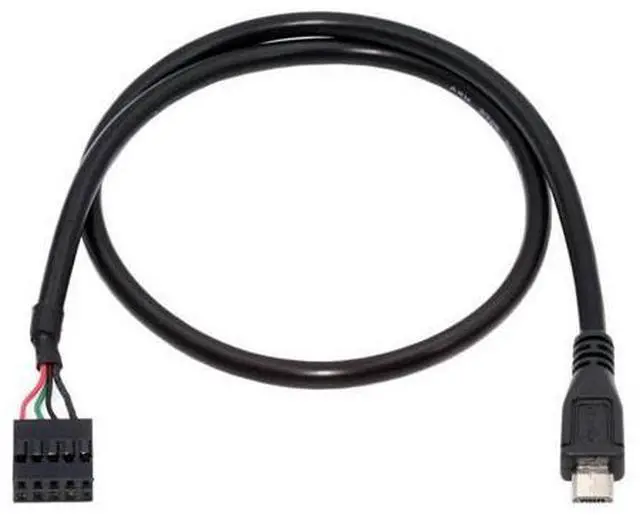 Main image of USB 2.0 9Pin 10Pin Motherboard Header to Micro USB 5Pin Data Cable 0.5M