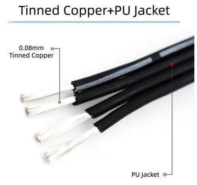 Alt view image 2 of 7 - 13cm USB 2.0 Type-A Male to Mini 5Pin USB Male Male Data Flat Slim FPC Cable for FPV & Disk & Phone