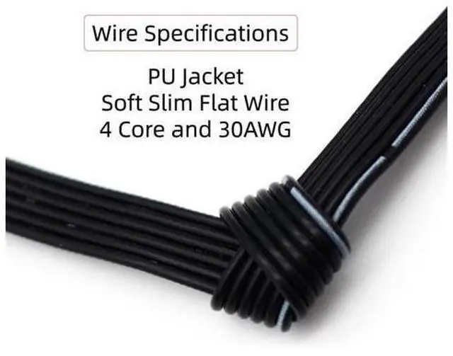 Alt view image 3 of 7 - 13cm USB 2.0 Type-A Male to Mini 5Pin USB Male Male Data Flat Slim FPC Cable for FPV & Disk & Phone