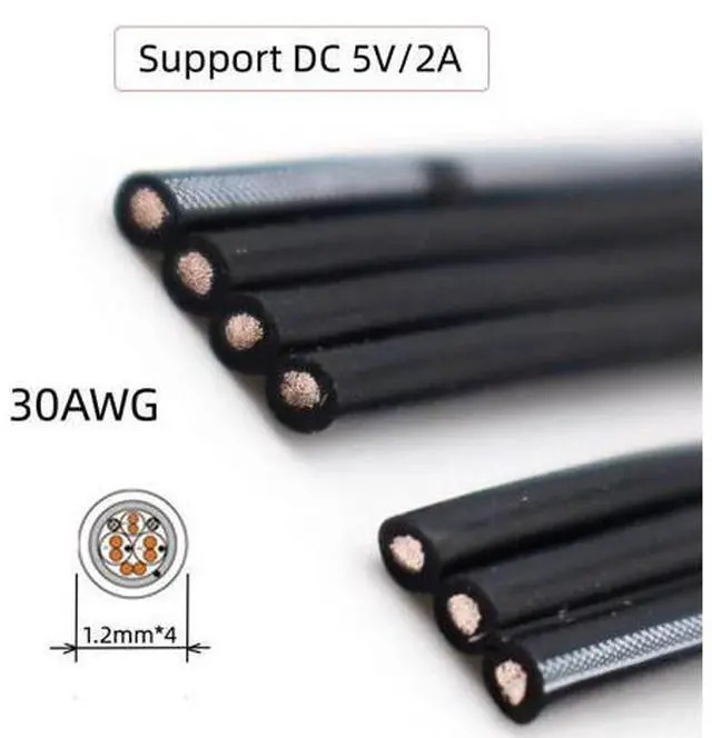 Alt view image 4 of 7 - 13cm USB 2.0 Type-A Male to Mini 5Pin USB Male Male Data Flat Slim FPC Cable for FPV & Disk & Phone