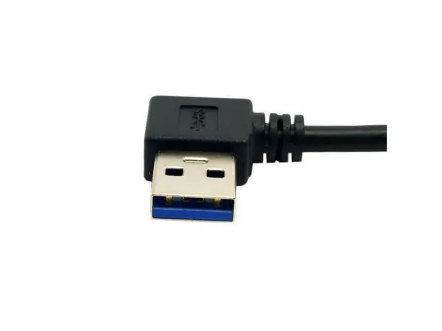 Alt view image 7 of 7 - USB 3.0 to USB C 90 Degree Left Angled Data Extension Cable for Tablet Mobile Phone Hard Disk Drive 30cm