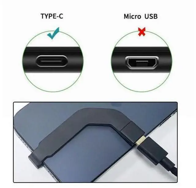 Alt view image 6 of 7 - Angled Type-C Male to USB-C Female Extension Ultra Slim Data Cable Connector Protector 65W Fast Charge for Tablet Phone