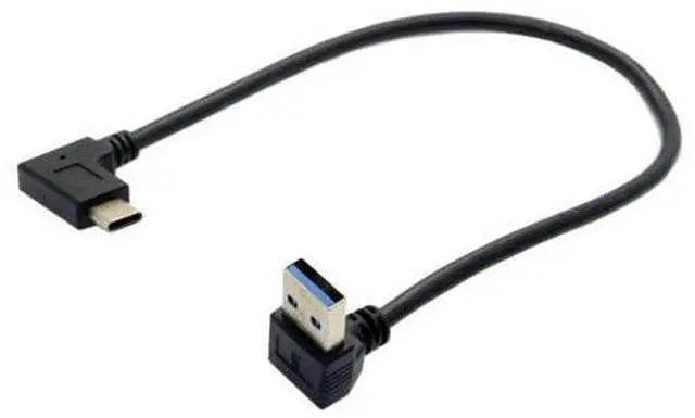 Main image of USB 3.0 to USB C 90 Degree UP Angled Data Extension Cable for Tablet Mobile Phone Hard Disk Drive 30cm