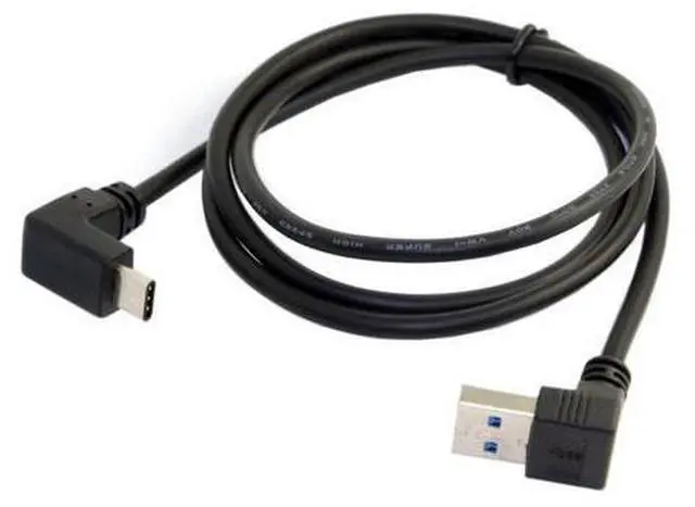 Main image of USB C to USB 3.0 90 Degree UP Angled Data Extension Cable for Tablet Mobile Phone Hard Disk Drive