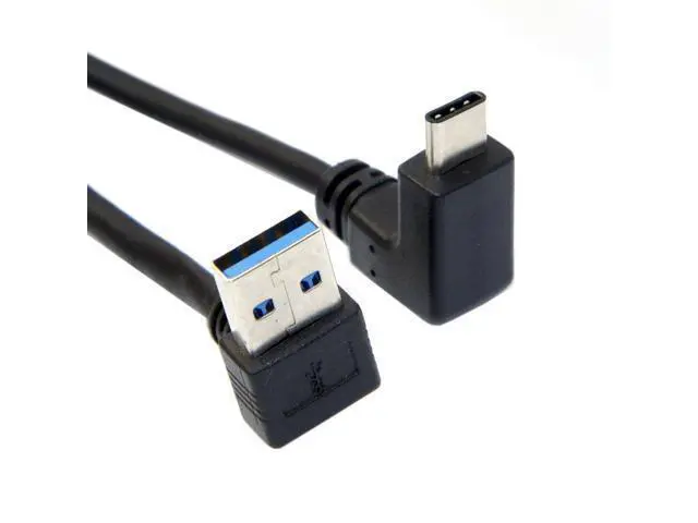 Alt view image 5 of 7 - USB C to USB 3.0 90 Degree UP Angled Data Extension Cable for Tablet Mobile Phone Hard Disk Drive