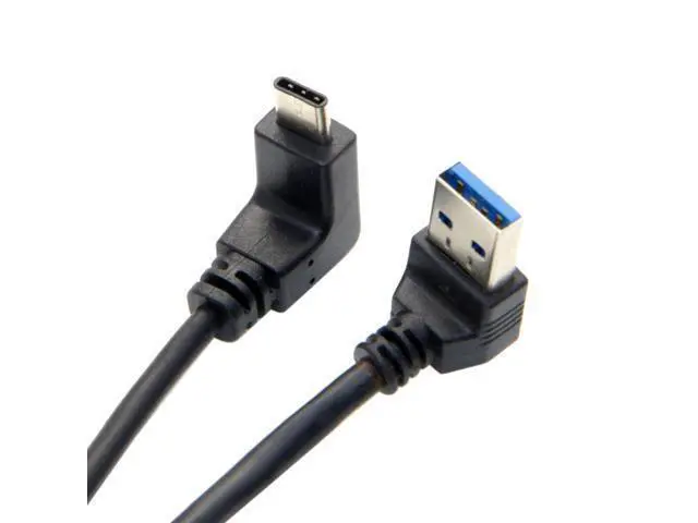 Alt view image 6 of 7 - USB C to USB 3.0 90 Degree UP Angled Data Extension Cable for Tablet Mobile Phone Hard Disk Drive