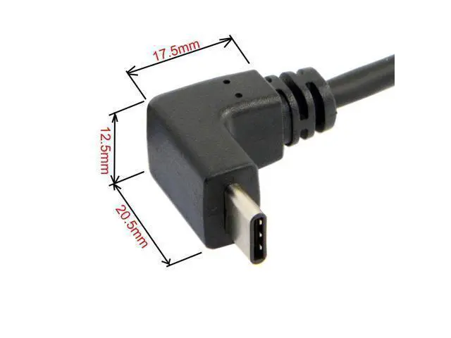 Alt view image 7 of 7 - USB C to USB 3.0 90 Degree UP Angled Data Extension Cable for Tablet Mobile Phone Hard Disk Drive