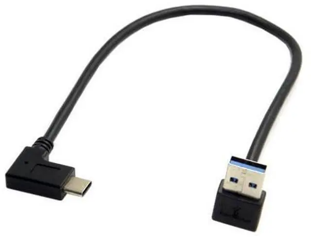 Alt view image 7 of 7 - USB 3.0 to USB C 90 Degree UP Angled Data Extension Cable for Tablet Mobile Phone Hard Disk Drive 30cm