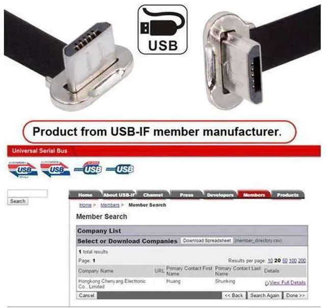Alt view image 4 of 7 - Micro USB2.0 Male to Micro USB Male 5Pin Ultra Slim Flat Data Charge Cable 16cm Down to Up Angle 90 Degree Connector