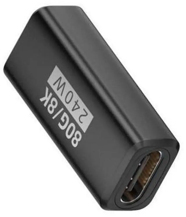 Main image of USB C Coupler,USB 5.0 Type C Female to Female Adapter Support 80Gbps Data Transfer PD 240W Fast Charging 16K/8K/5K Video Output