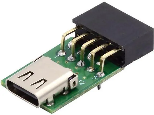 Main image of Single Port USB 3.1 Type C USB-C Female to USB 2.0 Motherboard 9pin 10pin Header Adapter PCBA 480Mbps