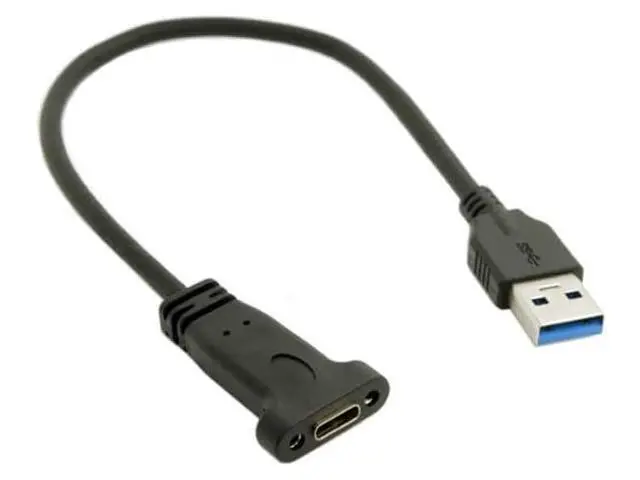 Alt view image 7 of 7 - USB-C USB 3.1 Type C Female to USB 3.0 A Male Data Cable for Mac Tablet Phone