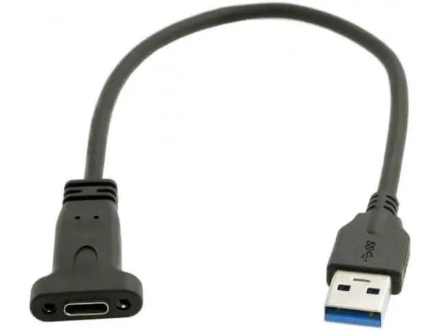 Alt view image 6 of 7 - USB-C USB 3.1 Type C Female to USB 3.0 A Male Data Cable for Mac Tablet Phone