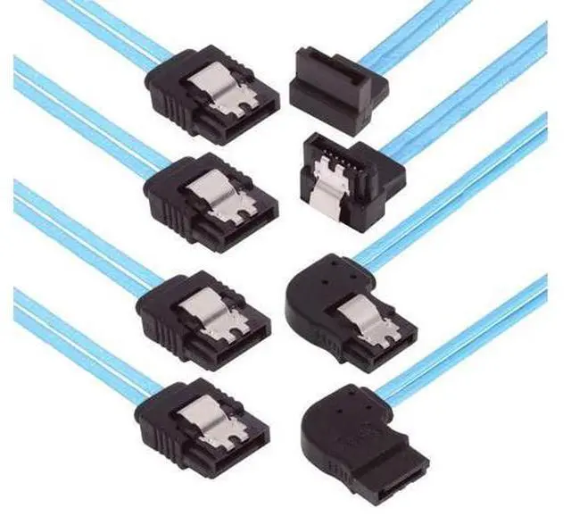 Main image of Cable 4pcs/lot 90 Degree Angled Type Internal 4-SATA Host to 4SATA 7pin Target Disk 6Gbps Data Server Cable 25cm