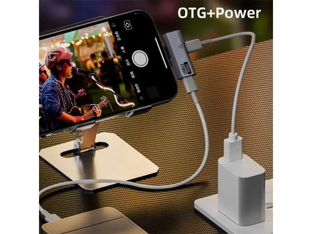 Alt view image 5 of 7 - 10Gbps USB-C Type-C 1-to-2 USB-C Female OTG & 100W PD Power Adapter for Laptop Tablet Phone