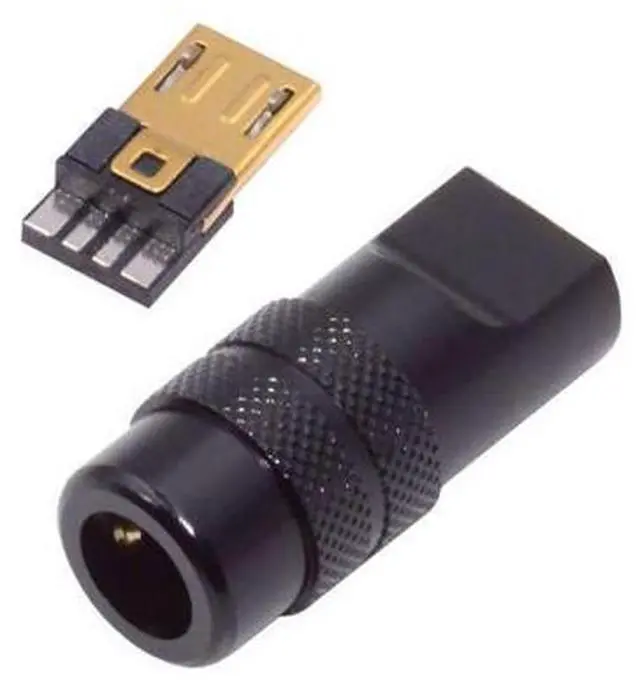 Main image of Micro USB DIY Connector Aluminum Alloy Micro USB 2.0 5Pin Male Plug Port Repair Replacement Solder Adapter for OD 4.0-6.0mm Cable