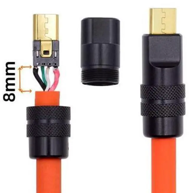 Alt view image 4 of 7 - Micro USB DIY Connector Aluminum Alloy Micro USB 2.0 5Pin Male Plug Port Repair Replacement Solder Adapter for OD 4.0-6.0mm Cable