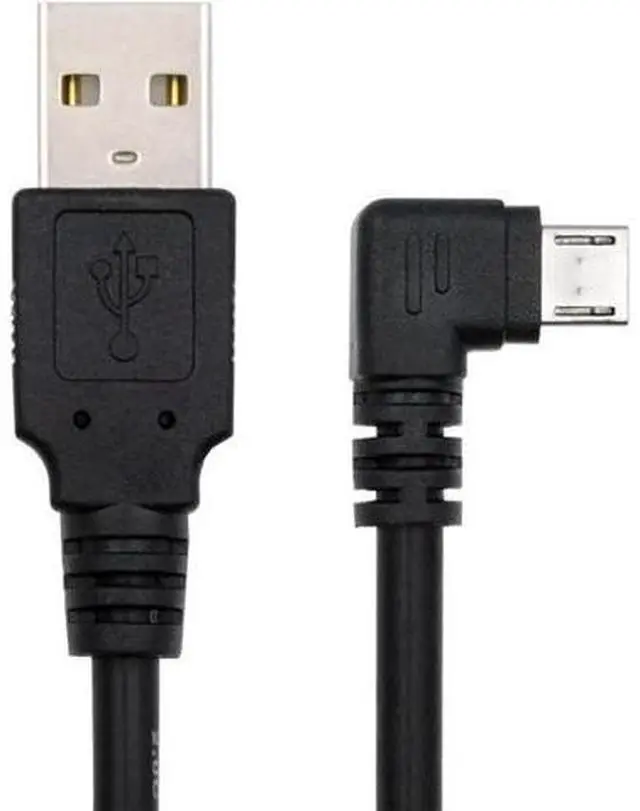 Alt view image 4 of 7 - Right Angled 90 Degree Micro USB 5Pin to USB 2.0 Type-A Data Charge Cable for Phone Tablet Camera 10cm