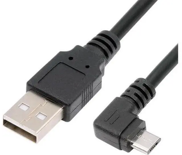 Alt view image 7 of 7 - Right Angled 90 Degree Micro USB 5Pin to USB 2.0 Type-A Data Charge Cable for Phone Tablet Camera 10cm