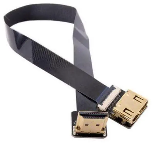 Alt view image 5 of 7 - CYFPV HDMI FPC Flat Extension Cable for Camera HDTV Multicopter Aerial Photography 90 Degree UP Angled 0.2M