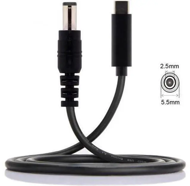 Alt view image 6 of 7 - Type C USB-C Input to DC 5.5 * 2.5mm Power PD Charge Cable for Laptop Notebook