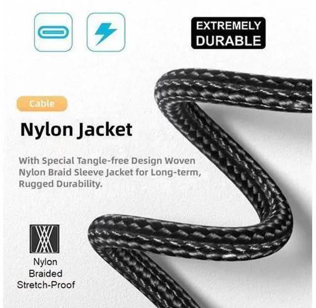 Alt view image 4 of 7 - DC Jack 7.9x5.4mm Input to USB-C Type-C Power 140W Smart LED Display Charge Cable for Laptop Phone PD9V/5V/20V/7A