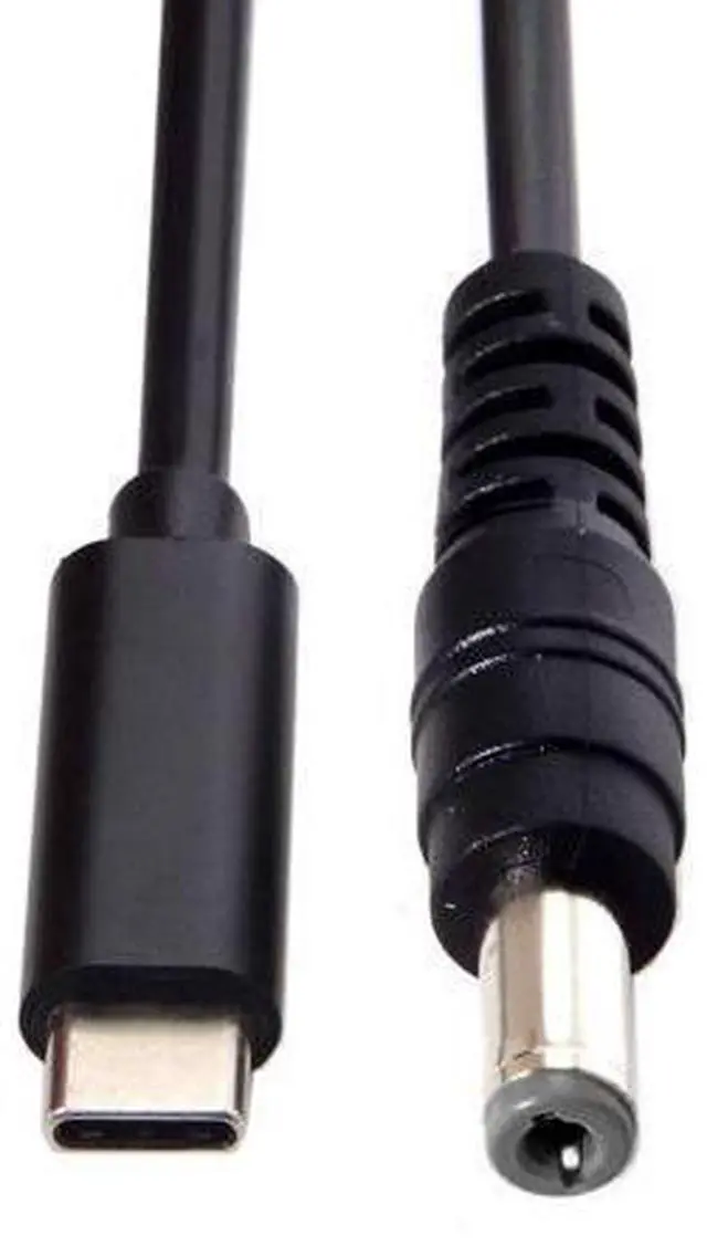 Main image of Type C USB-C Input to Rectangle 5.5x2.1mm Cable Cord for Laptop Notebook 1.8M