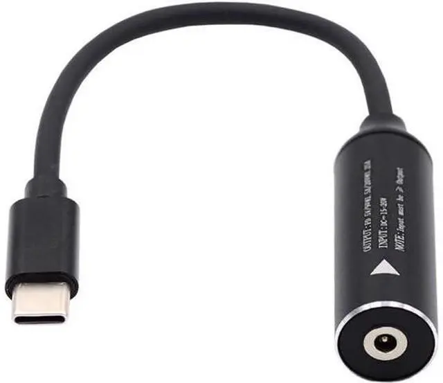 Main image of DC Jack 2.5x0.7mm Input to USB-C Type-C Power Plug Charge Cable for Laptop Phone PD9V 5V 20V
