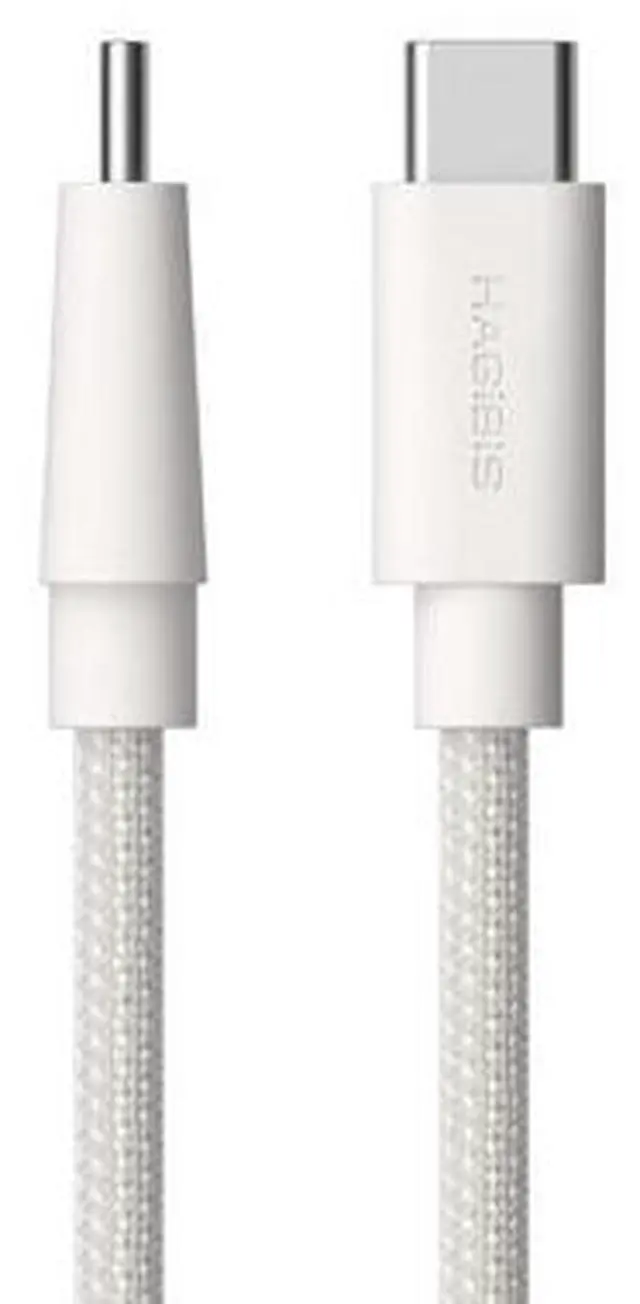 Main image of Wedge Joint USB-C Cable, 240W Fast Charging Cable Flexible USB Type C Cable 480Mbps Data Transfer USB-C Cord for iPhone 17 16 15 Pro Max, MacBook Pro Air (White, 3.3FT)