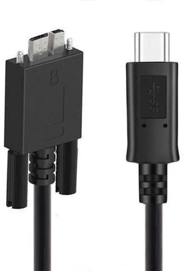 Main image of USB C to Micro USB 3.0 Data Cable with Screw Mount for Industrial Camera Disk 5Gbps