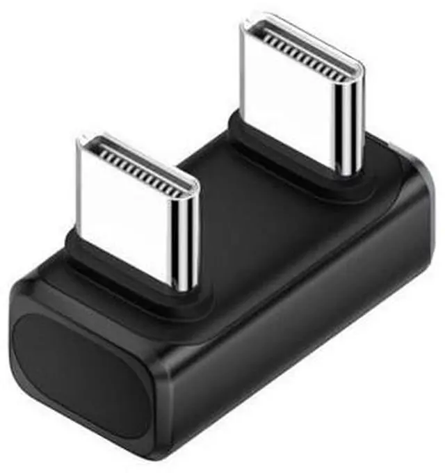 Main image of USB C Extender Adapter,USB 5.0 Type C Male to Male 180 Degree Angled Adapter Support 80Gbps Data Transfer PD 240W Fast Charging 16K/8K/5K Video Output