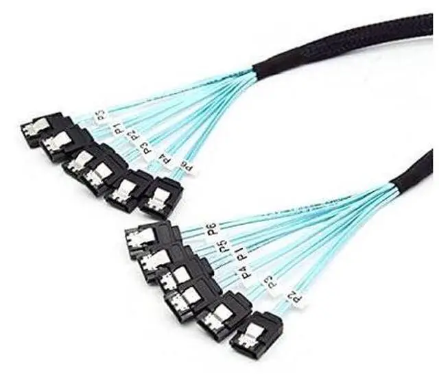 Main image of Internal 6 SATA 7pin to 6 SATA 7pin Target SSD Hard Disk 6Gbps Data Server Raid Cable