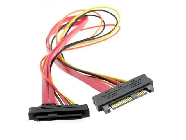 Alt view image 2 of 7 - SAS Hard Disk Drive SFF-8482 SAS Cable 29Pin Male to Female Extension Cable 0.5m with Power 22Pin+7Pin
