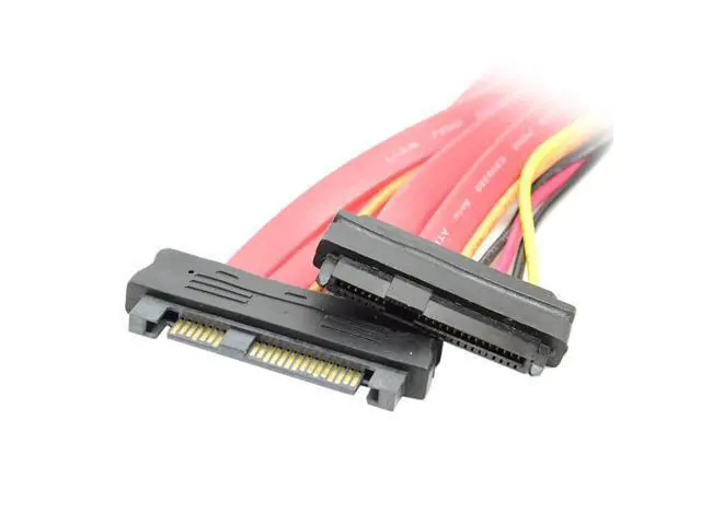 Alt view image 5 of 7 - SAS Hard Disk Drive SFF-8482 SAS Cable 29Pin Male to Female Extension Cable 0.5m with Power 22Pin+7Pin