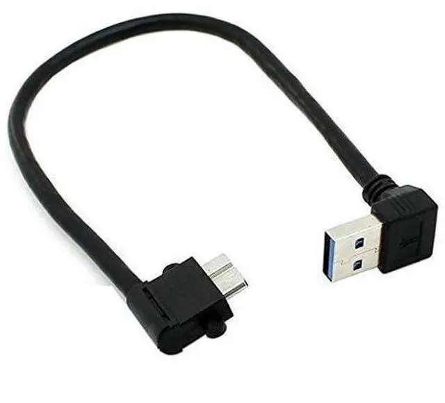 Main image of USB 3.0 to Micro USB 3.0 90 Degree Angled Extension Data Cable 20cm