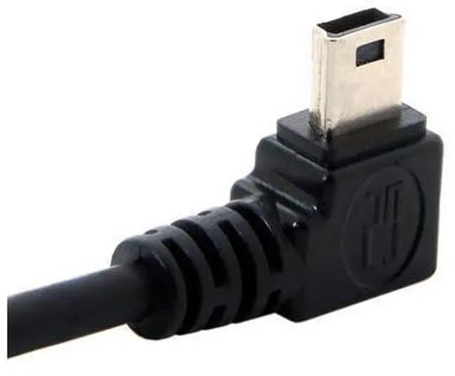 Alt view image 4 of 7 - 5pin Mini USB Type Male Left Angled 90 Degree to USB 2.0 Male Data Charge Cable 50cm
